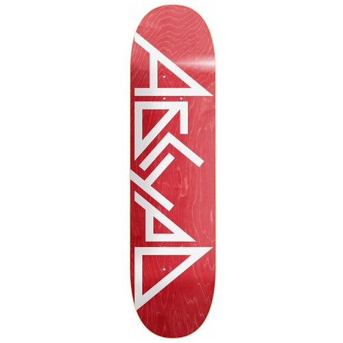 фото Дека абсурд лого red 8.375 абсурд skateboards