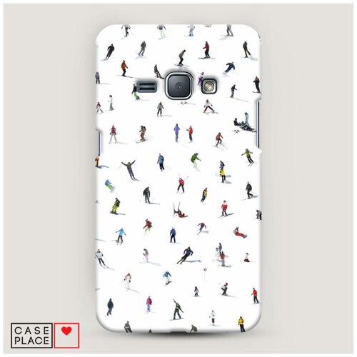 фото Чехол пластиковый samsung galaxy j1 2016 хобби лыжи case place