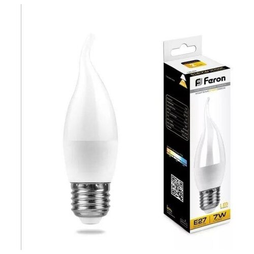 фото Лампа светодиодная led 9вт е14 белый матовая свеча feron. pro osram (lb-1309)