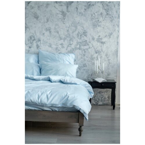 фото Комплект постельного белья siesta home полутороспальный евро небесный (150х200, 160х200х25, 50х70)
