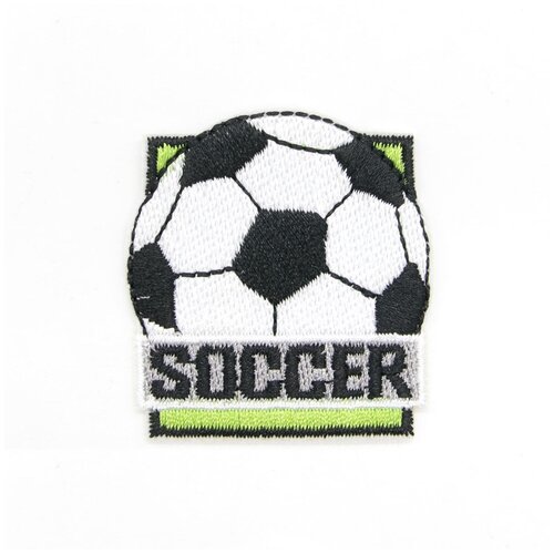 фото Термоаппликация 'футбольный мяч 'soccer', 4.3*4.5см, hobby&pro hobby & pro