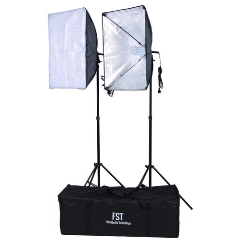 Фото - Комплект постоянного света FST ET- LED 462 Kit, светодиодный, 2х50 Вт, 5500К комплект бинокуляры maxdetail х2 0 400 с led осветителем 162452