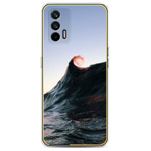 фото Силиконовый чехол "волна крюк" на realme и oppo realme gt / реалми gt case place