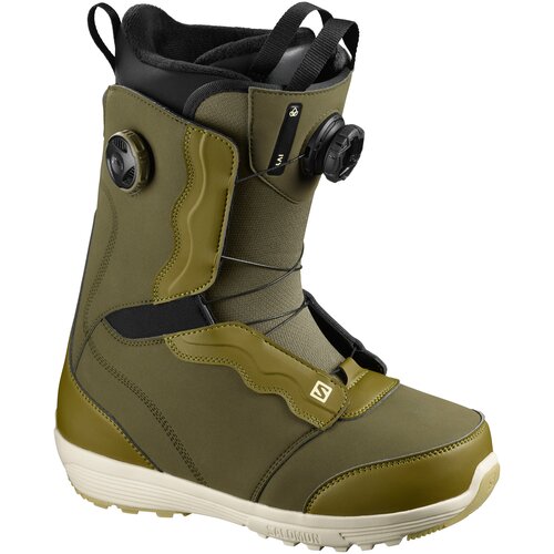 фото Сноубордические ботинки salomon ivy boa sj, р. 8.5 / 26.5, olive nigh/ma