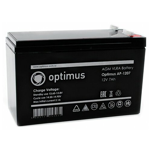 фото Аккумуляторная батарея optimus ap-1207