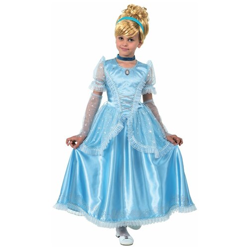 фото Костюм карнавальный принцесса золушка (платье, перчатки) р.134-68 батик