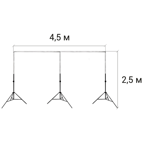 фото Система установка фона (ворота) 2,5 / 4,5 м (без фона) gozhy