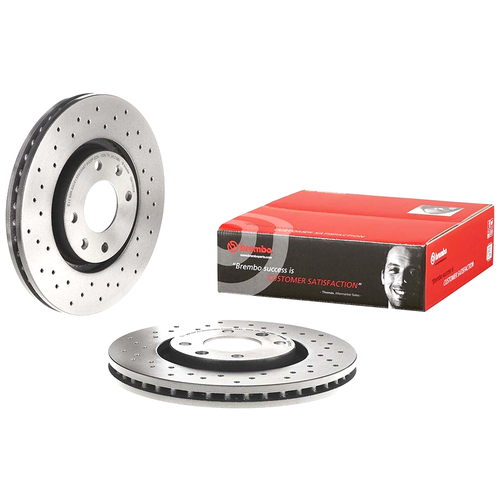 фото Диск торм.пер.peugeot 307 01-08/308 i 08-13 283x26 (перф. xtra line) brembo 09.8760.1x