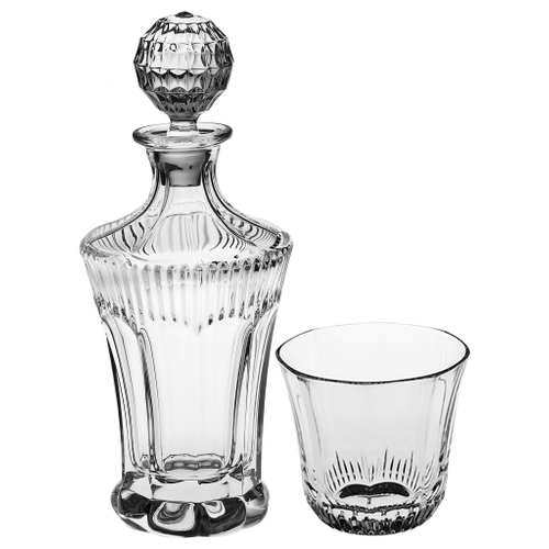 фото Набор для виски old fashion штоф (850 мл) + 6 стаканов (300 мл) crystal bohemia