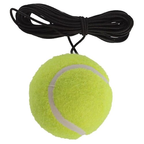 фото Мяч onlytop, для большого тенниса, с резинкой, тренировочный, цвет желтый onlitop
