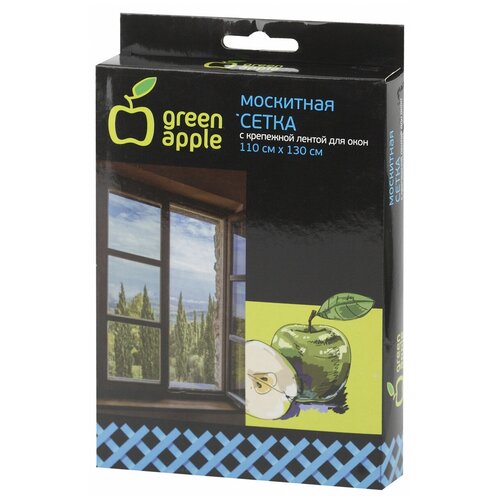 фото Green apple gbn002 green apple москитная сетка для окон 110*130см (сетка + крепежная лента)