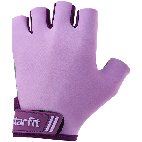 фото Перчатки для фитнеса starfit wg-101, фиолетовый размер m
