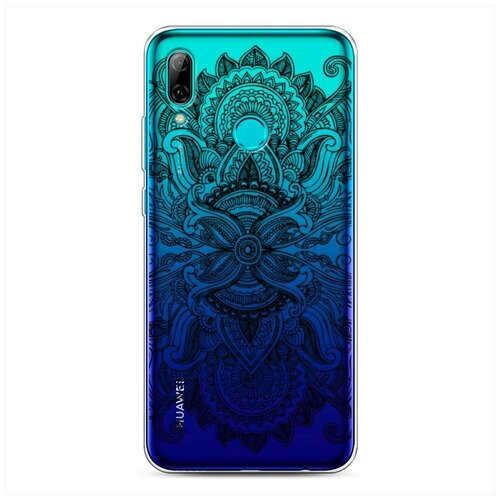 фото Силиконовый чехол "вязь черная" на huawei p smart 2019 / хуавей п смарт 2019 case place