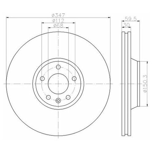 фото Тормозной диск textar 92132405 для audi a6, a6 allroad