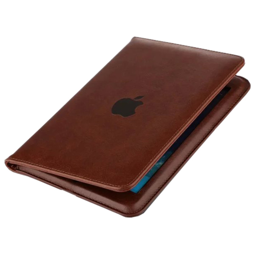 фото Премиальный чехол бизнес класса mypads для apple ipad air (2013) - a1474, a1475, a1476 с визитницей из качественной импортной кожи коричневый