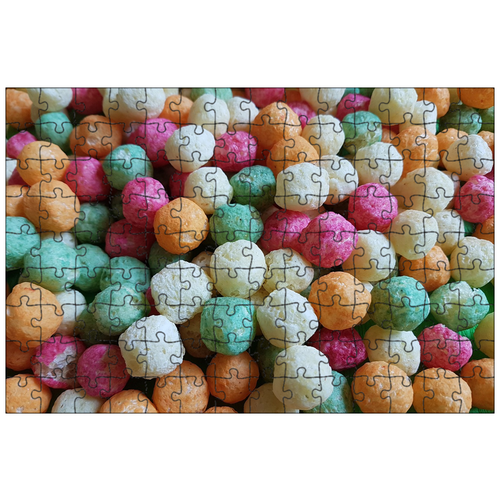 фото Магнитный пазл 27x18см."сахар, цветные шарики, справочная информация" на холодильник lotsprints