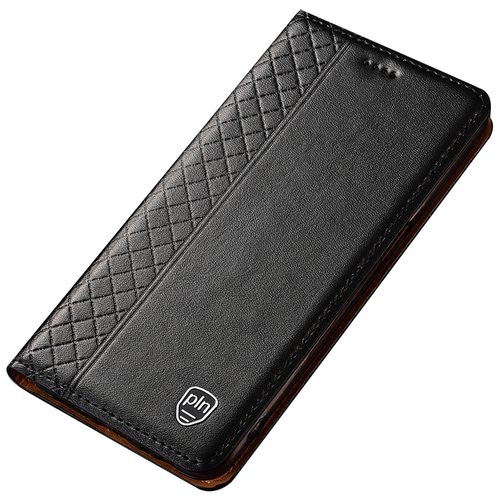 фото Чехол-книжка mypads premium для vivo v15 из качественной импортной натуральной кожи с элегантной стеганой прошивкой премиум-класса и магнитной крышкой черный