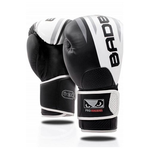 фото Перчатки для бокса bad boy pro series advanced boxing gloves black/white 12 унций