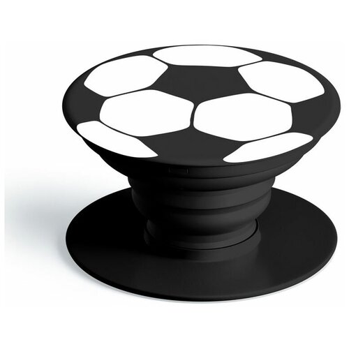 фото Попсокет "футбольный мяч", черный exsport