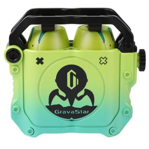 фото Беспроводные наушники с микрофоном gravastar sirius neon green