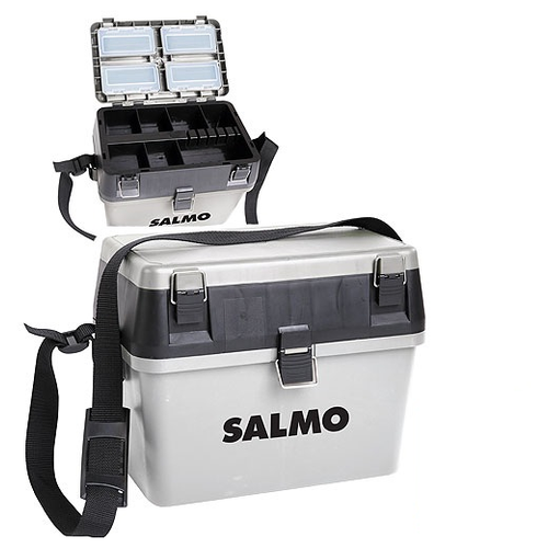 фото Ящик рыболовный, зимний salmo, пластиковый, 38x24,5x29 см