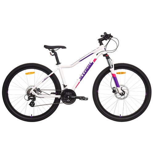 фото Велосипед stark viva 27.2 hd 2021 белый/фиолетовый 14.5"