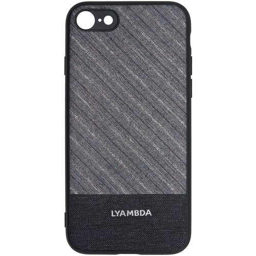 фото Чехол lyambda europa для iphone 8/ iphone se 2020 (la05-se20-bl) light grey strip