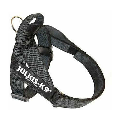фото Julius-k9 шлейка для собак ремни color & gray idc® 2 (67-97см / 28-40кг), черный