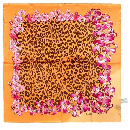 фото Нежный оранжево-персиковый платок цветами marina d'este 812775