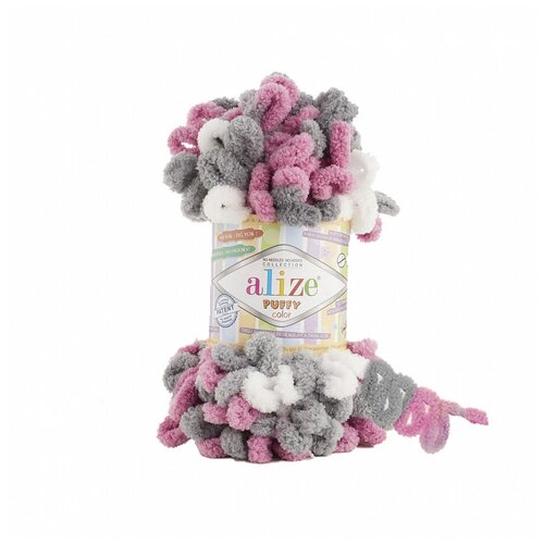 фото Набор для вышивания alize puffy.color.6070 пряжа ализе puffy color цв.6070
