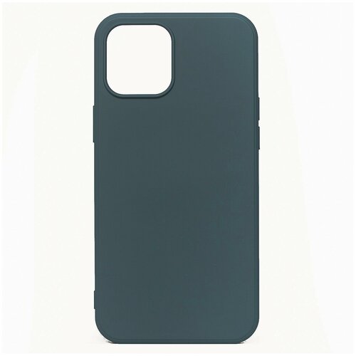 фото Чехол для iphone 12 mini софт тач мягкий эффект | микрофибра синий  good case