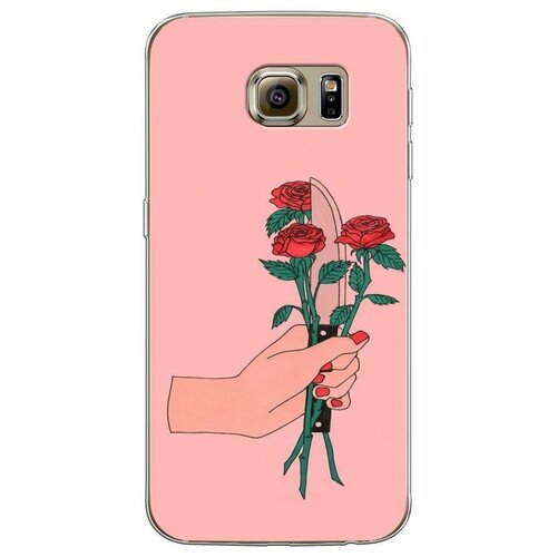 фото Силиконовый чехол "розы и нож" на samsung galaxy s6 / самсунг галакси с 6 case place