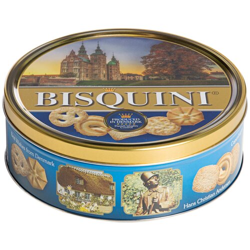 фото Датское сдобное печенье bisquini (виды дании старый замок) 454 грамм