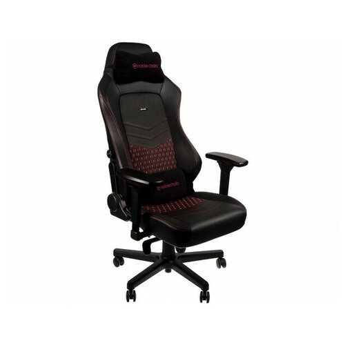 фото Компьютерное кресло noblechairs hero real leather black/red