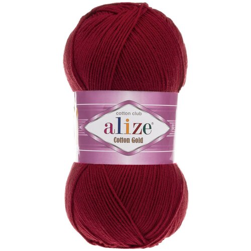 фото Набор для вышивания alize cot.gold.390 пряжа ализе cotton gold цв.390 вишневый