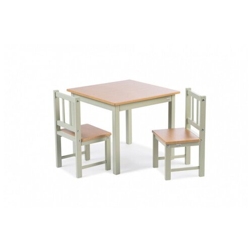 фото Игровая мебель geuther activity (стол, 2 стула), салатовый/натуральный