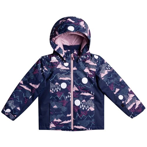 фото Куртка сноубордическая детская roxy snowy tale snow jacket girl's medieval blue moontain (возраст:2)