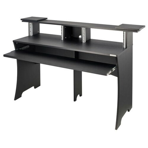 фото Glorious workbench black стол аранжировщика, 2 рэковые стойки х 4u, цвет чёрный
