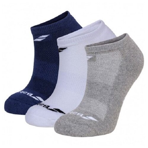 фото Носки спортивные babolat socks invisible u x3 white/blue/gray 5ua1461-1033, 43/46