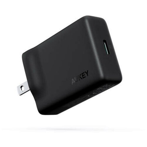 фото Сетевое зарядное устройство aukey wall charger pd 30w usb-c pa-y21, черное