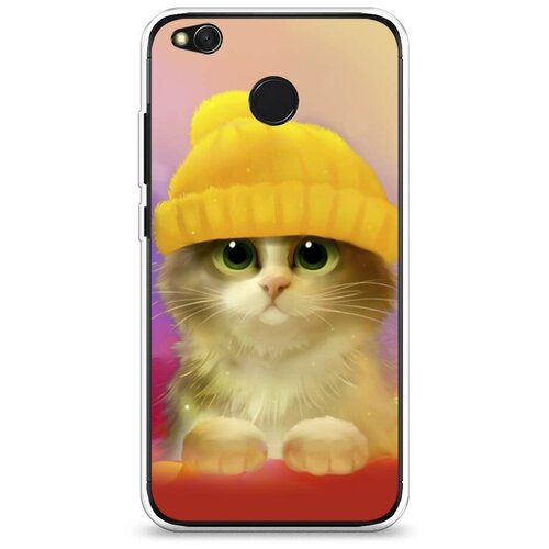 фото Силиконовый чехол "котенок в желтой шапке" на xiaomi redmi 4x / сяоми редми 4х case place
