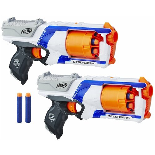 фото Набор игровой nerf стронгарм 2 бластера 12стрел / b8995eu4