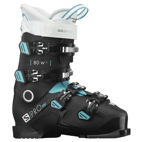 фото Горнолыжные ботинки salomon s/pro hv 80 w black/scuba blue (20/21) (26.5)