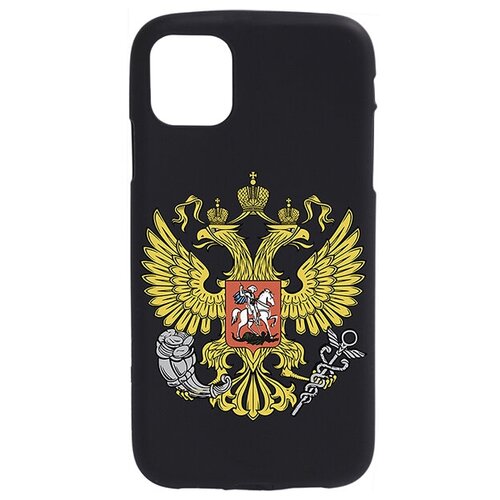 фото Ультратонкая защитная накладка для apple iphone 11 с принтом "герб россии" gosso