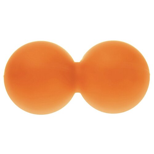 фото Массажный мяч для фитнеса, йоги и пилатеса, сдвоенный, оранжевый, 11,5 см icon