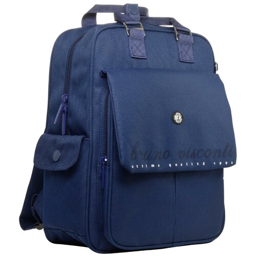 фото Сумка-рюкзак bruno visconti синий "bv"