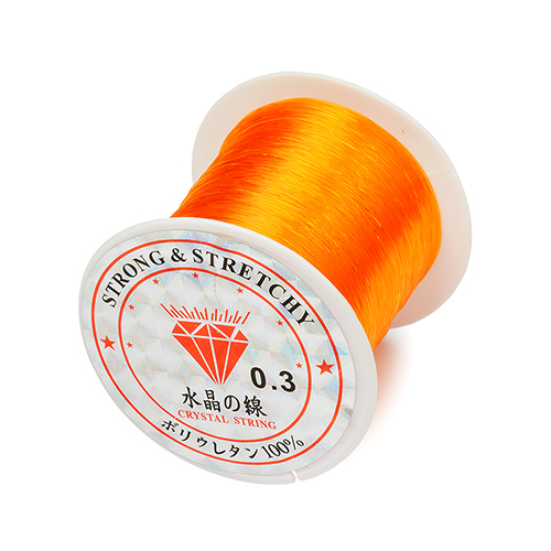 фото Леска для бисера 100 м цв. оранжевый, диаметр 0,3 мм. нет