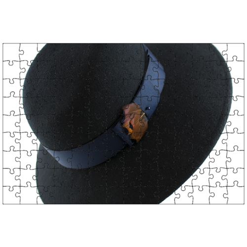 фото Магнитный пазл 27x18см."шляпа женская filcowy, головной убор, шапка" на холодильник lotsprints
