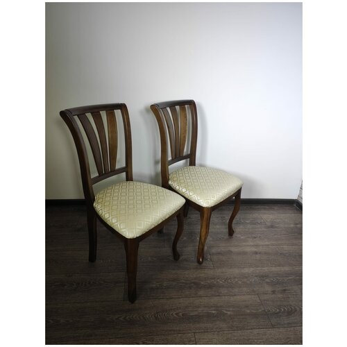 фото Evita стул венеция м20 орех ткань 84/1 в комплекте 2 штуки/стул для гостиной/ стул дл кухни/стул деревенный/ стул в спальню/стул из массика