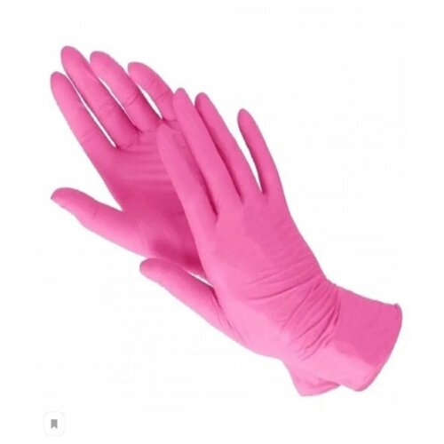 фото Одноразовые нитриловые перчатки, размер м нет
